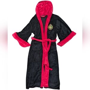 Harry Potter Hogwarts Hooded Plush Robe Adult One Size Fits Most